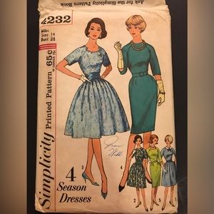 Size 14 Simplicity Vintage (used) Pattern 4232